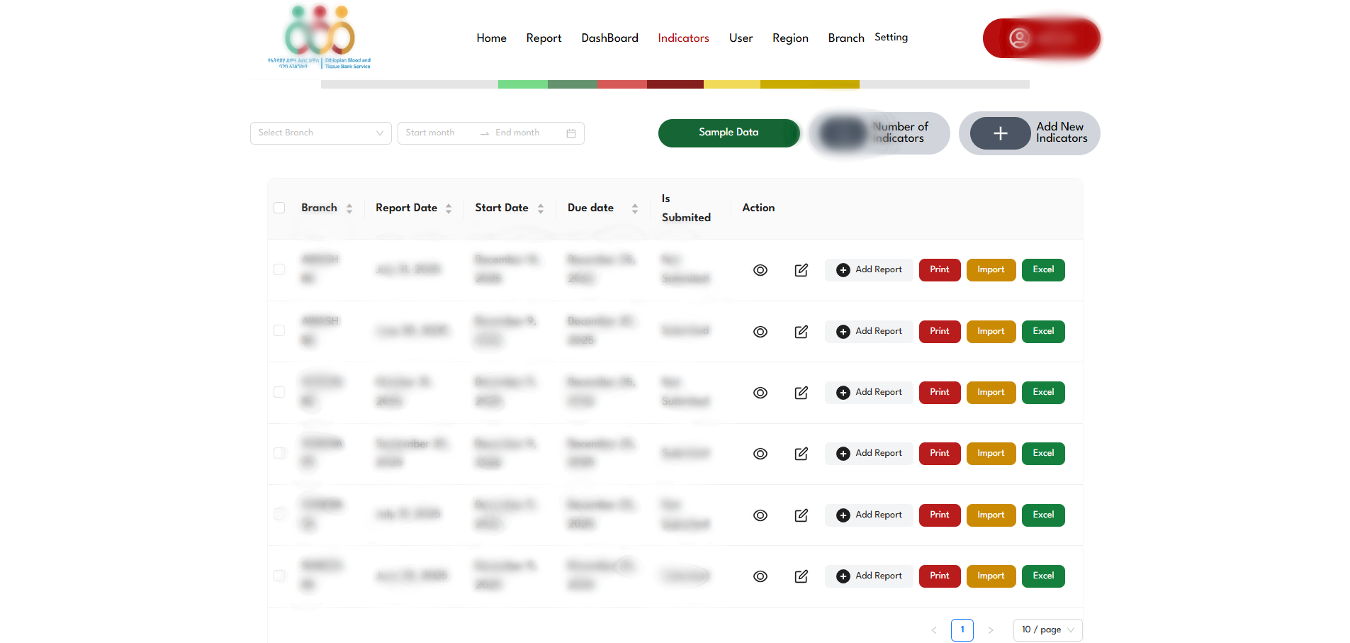National Blood Bank System